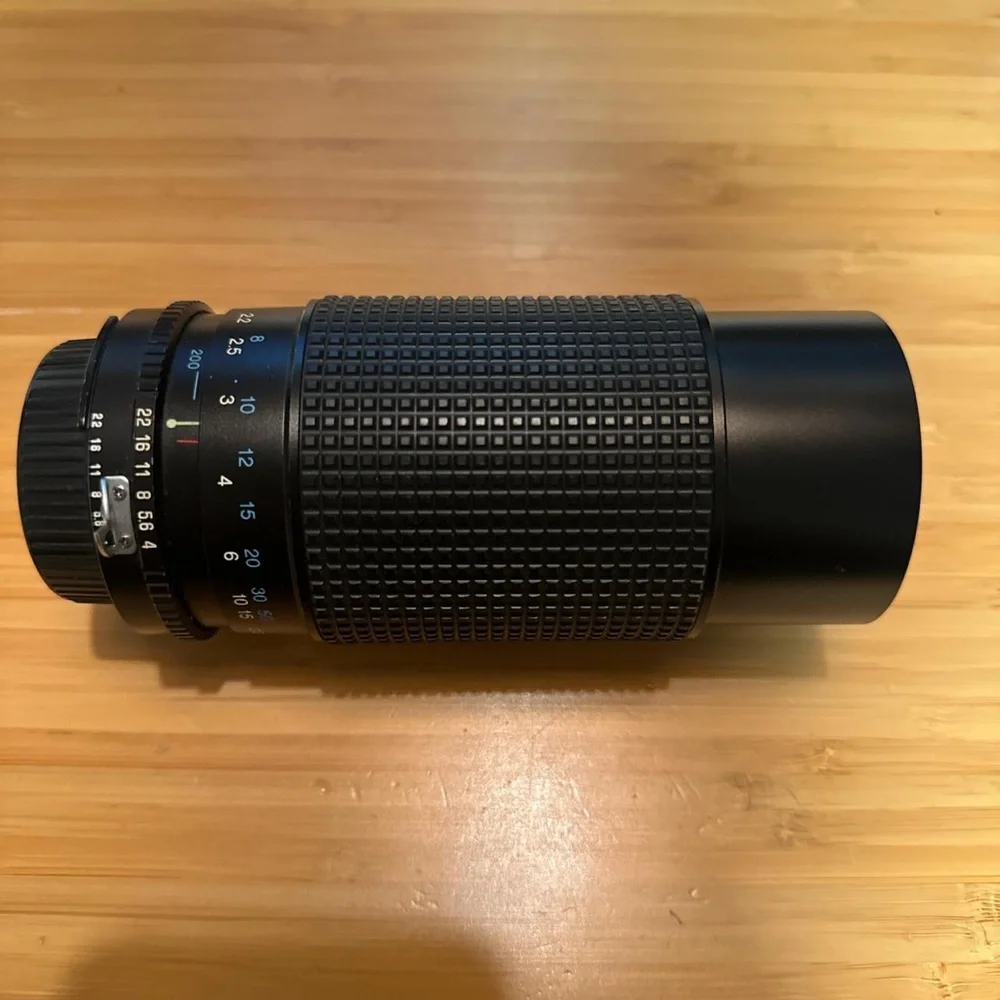 Nikon FG Camera with SB-15 Flash - Black and Silver